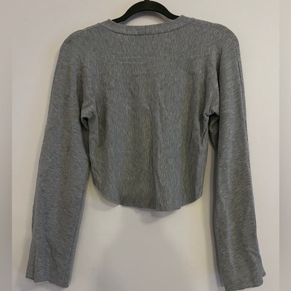 ARE YOU AM I cropped fleece sweatshirt with extra long sleeves XS - Picture 5 of 5
